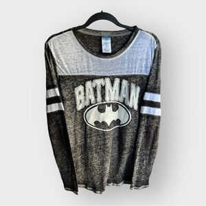 Juniors BATMAN Long Sleeve Burnout Tee - NWOT